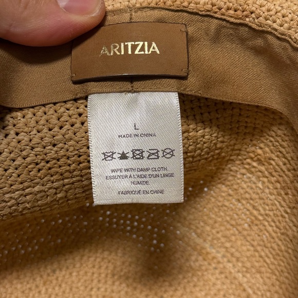 ARITZIA World famous Panama Hats 100% Toquilla Straw Hat Handmade Lady Large - Picture 6 of 6